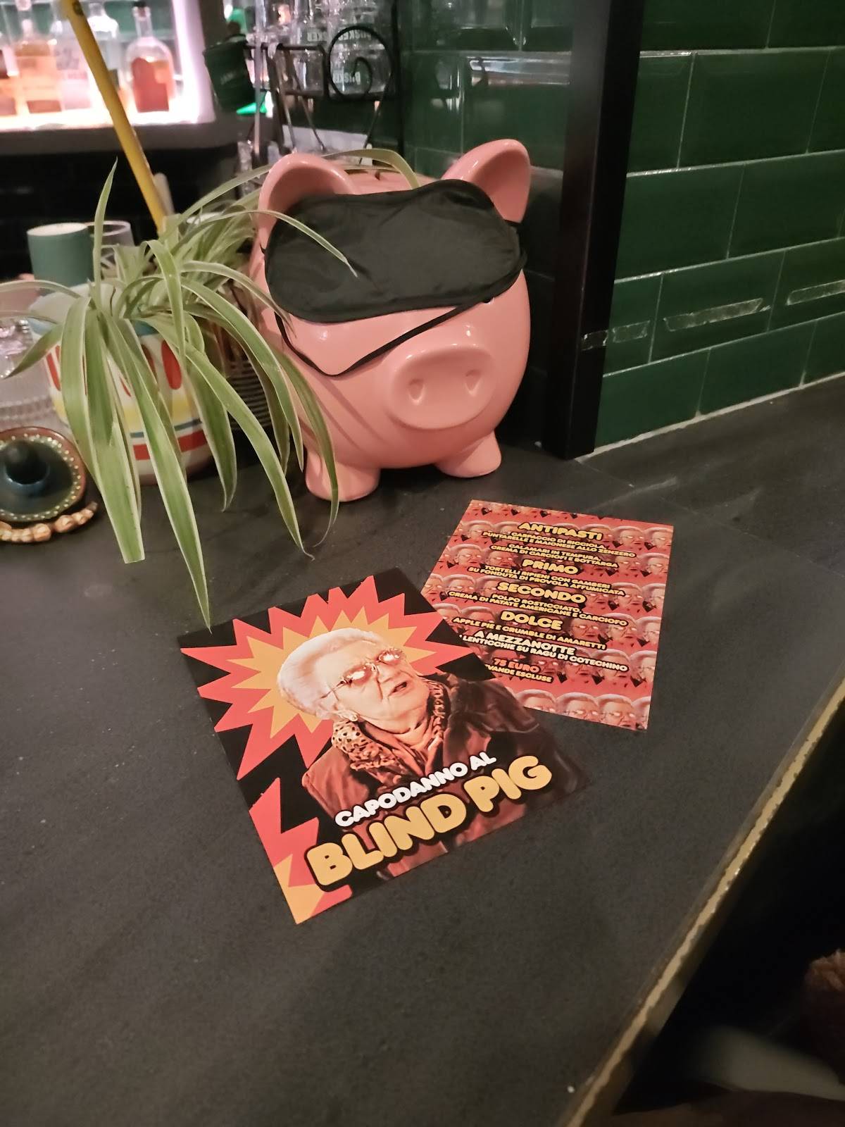 Menu di Blind Pig 
