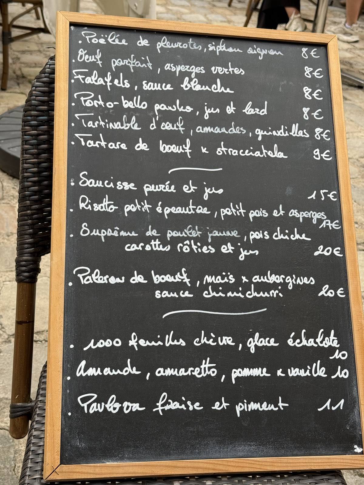 Menu de Restaurant Diffa Bar à Vins Blois