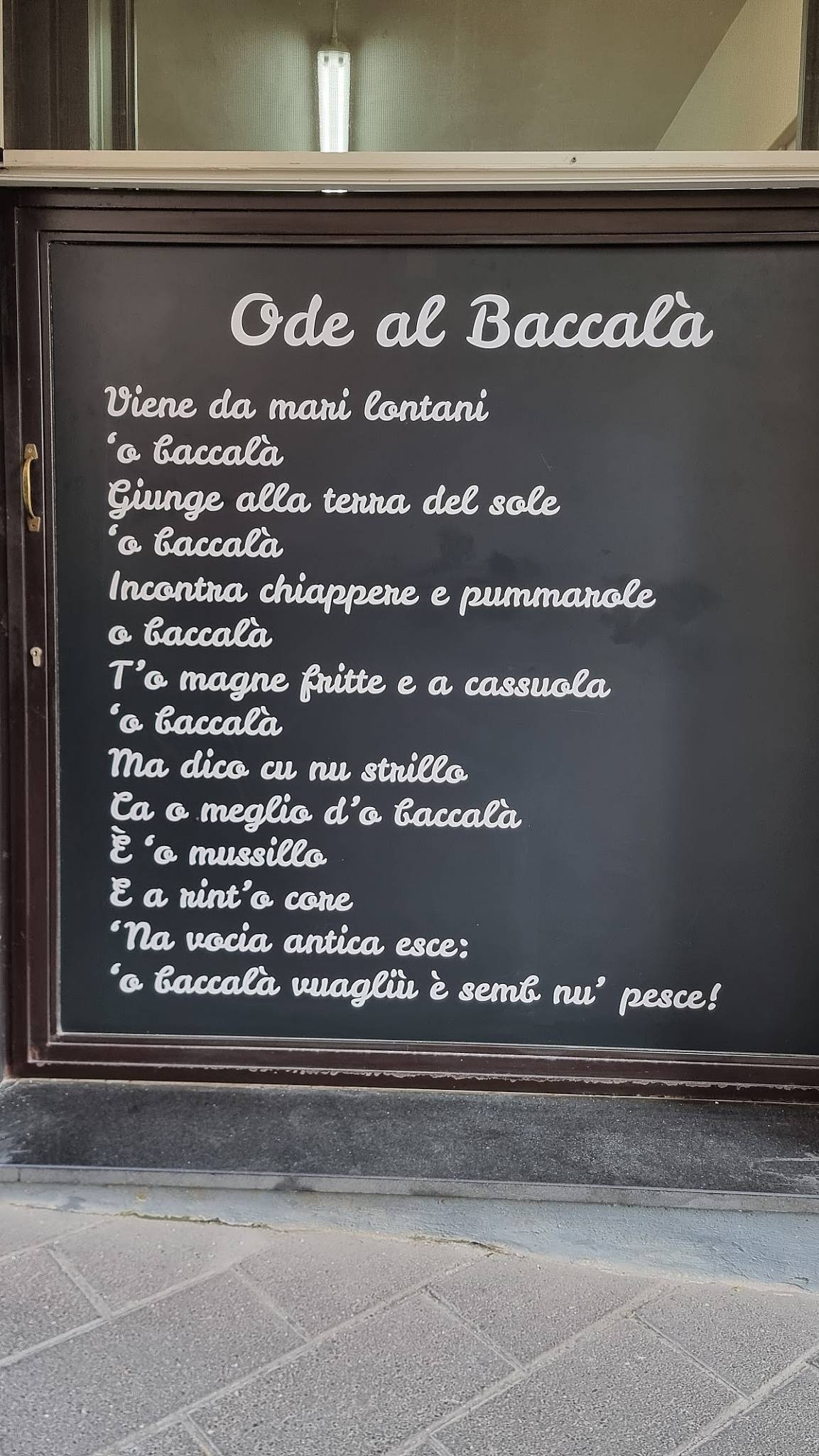 Menu di Boccalà - Brigata di Mare 