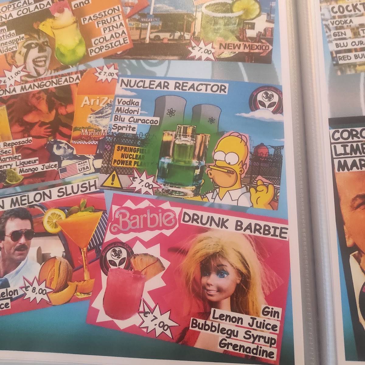 Menu di Bodega del mar 