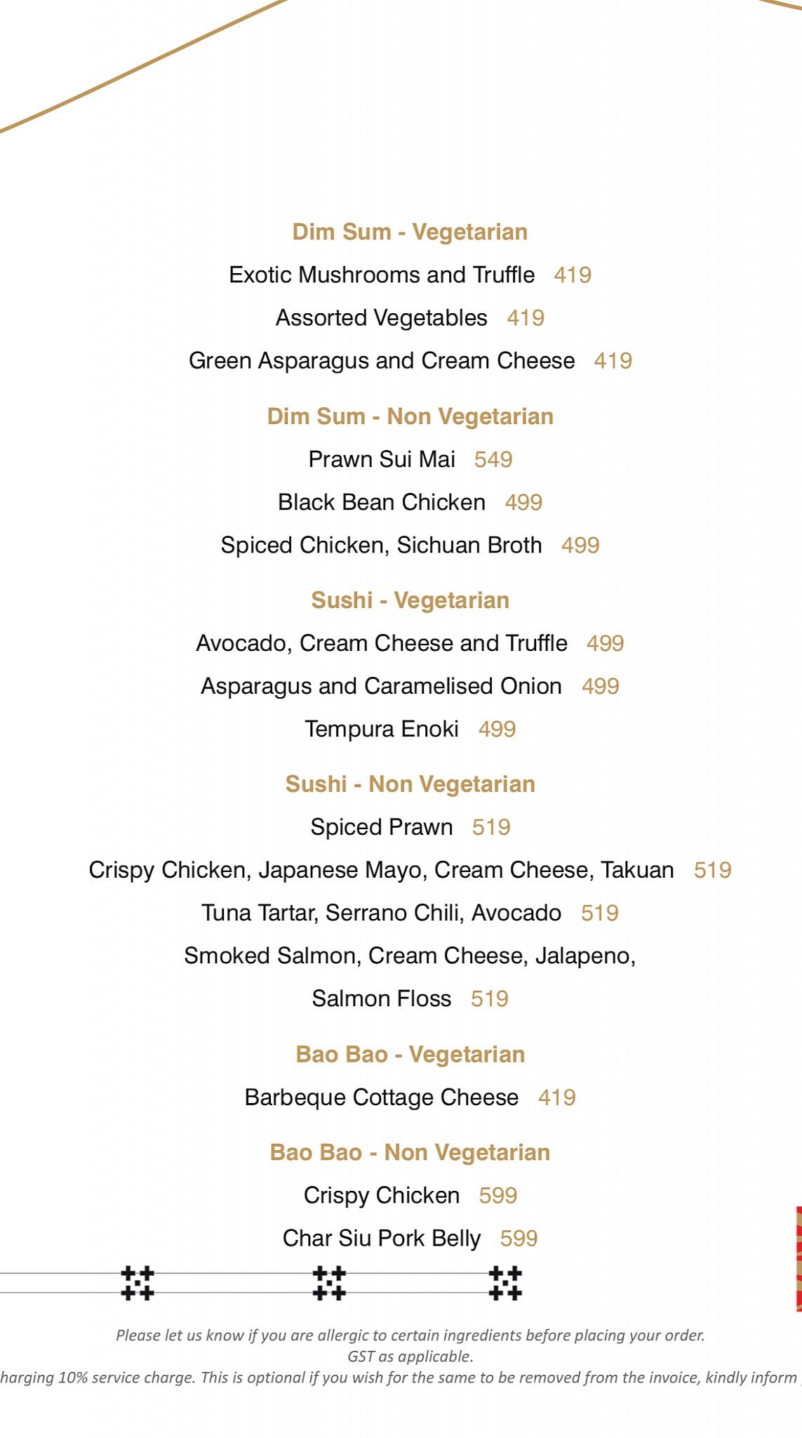 Bombastic - Supper Club menu