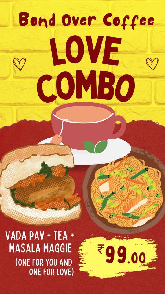 Bond Over Coffee Cafe lounge menu