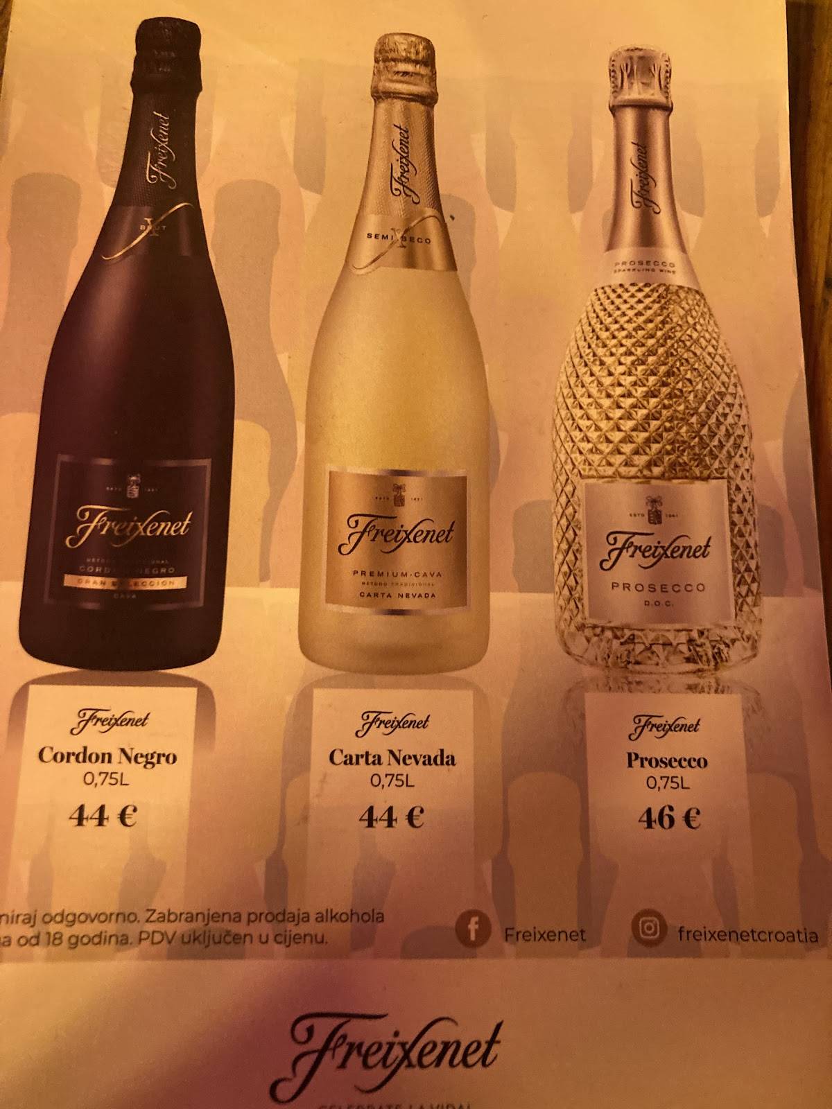 Menu di Bonita Caffe & Sandwich Bar 