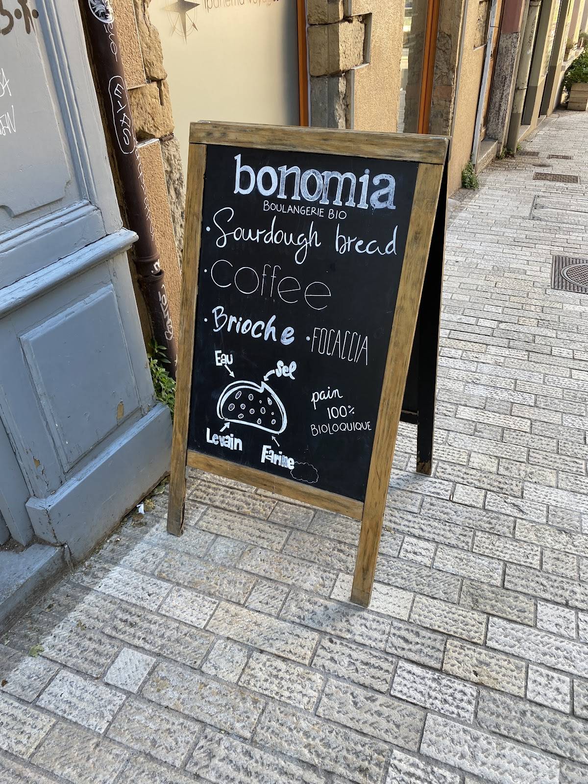 Menu de Bonomia Boulangerie