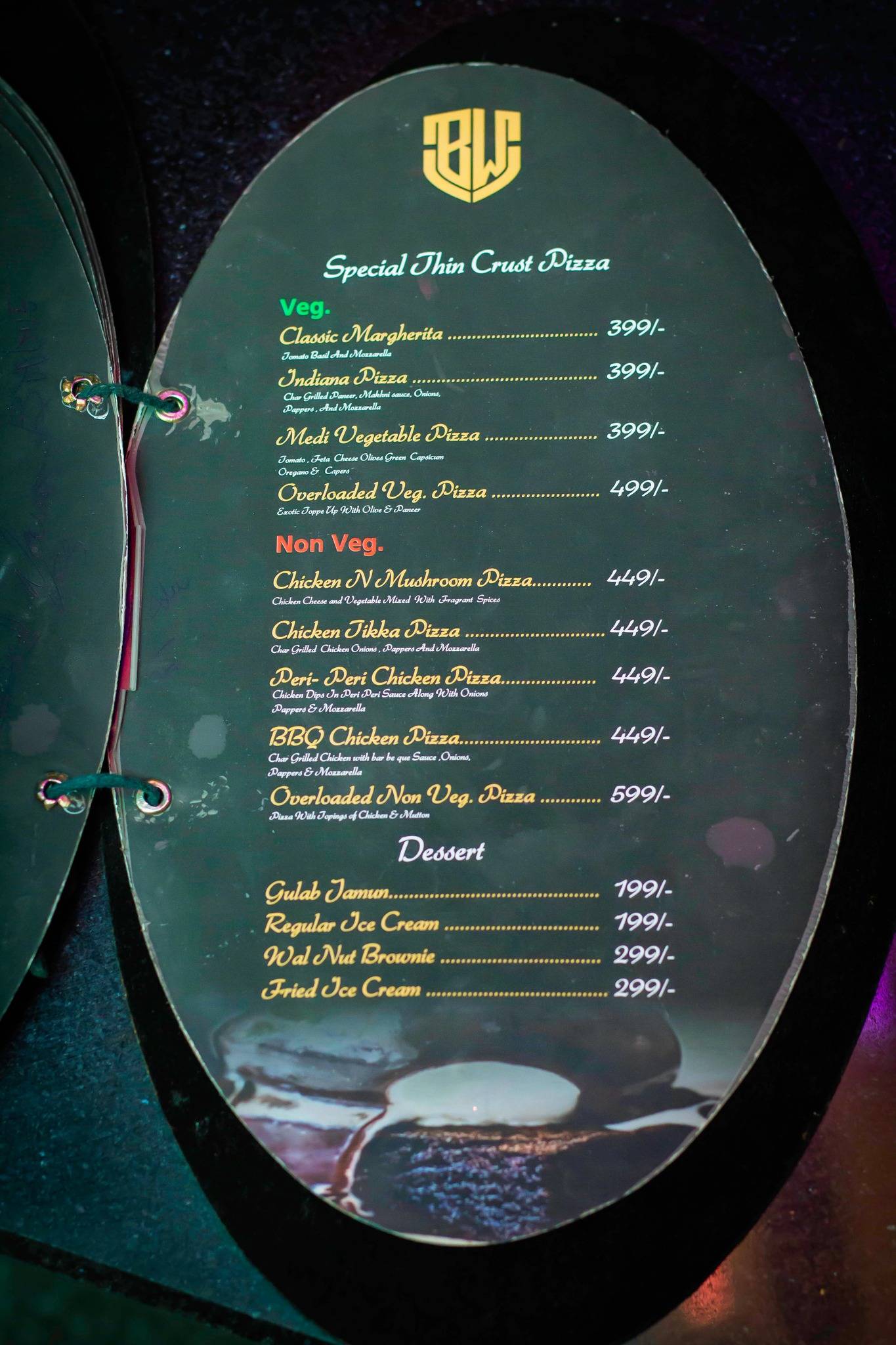 Boogie Woogie Cafe & Bar menu