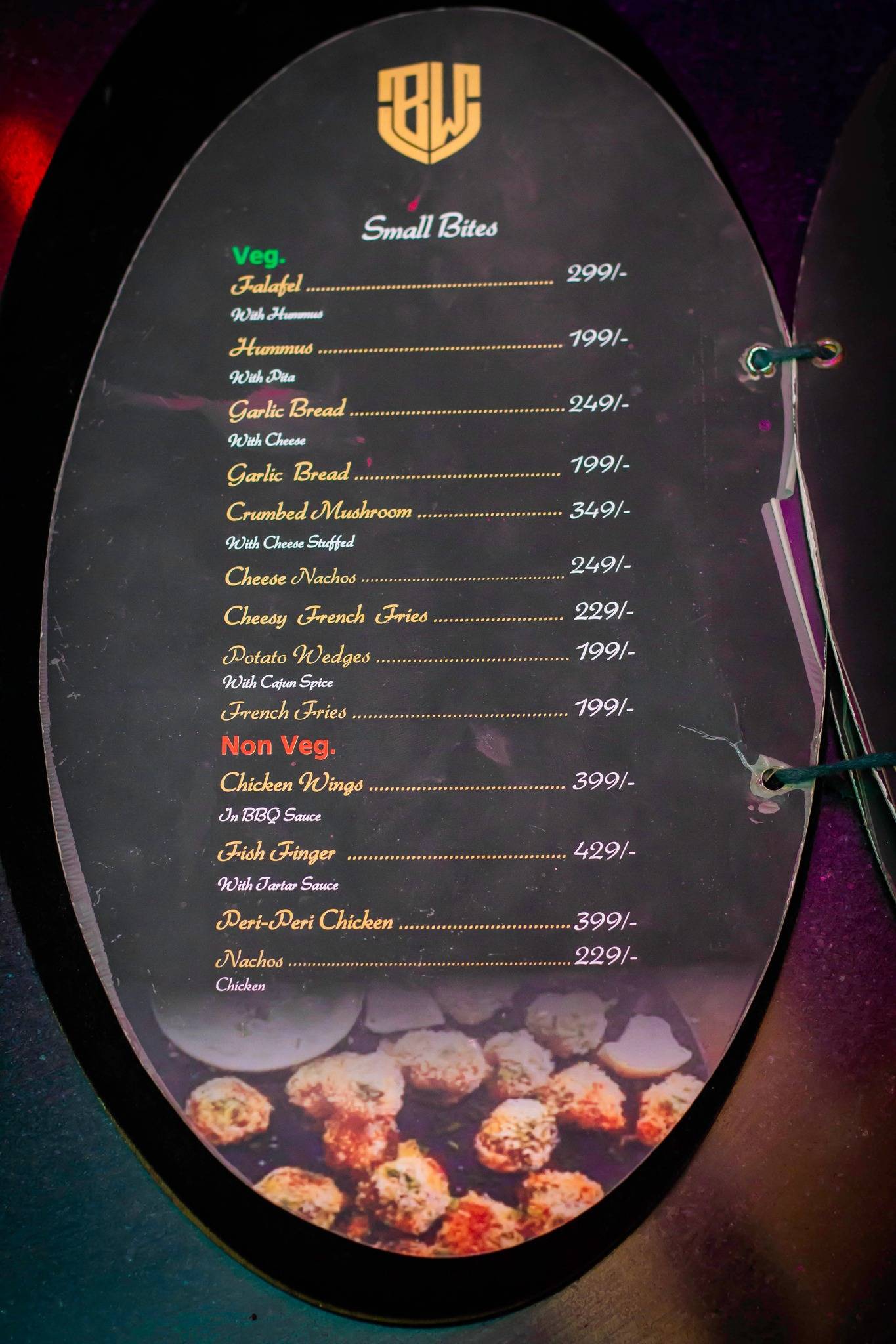 Boogie Woogie Cafe & Bar menu