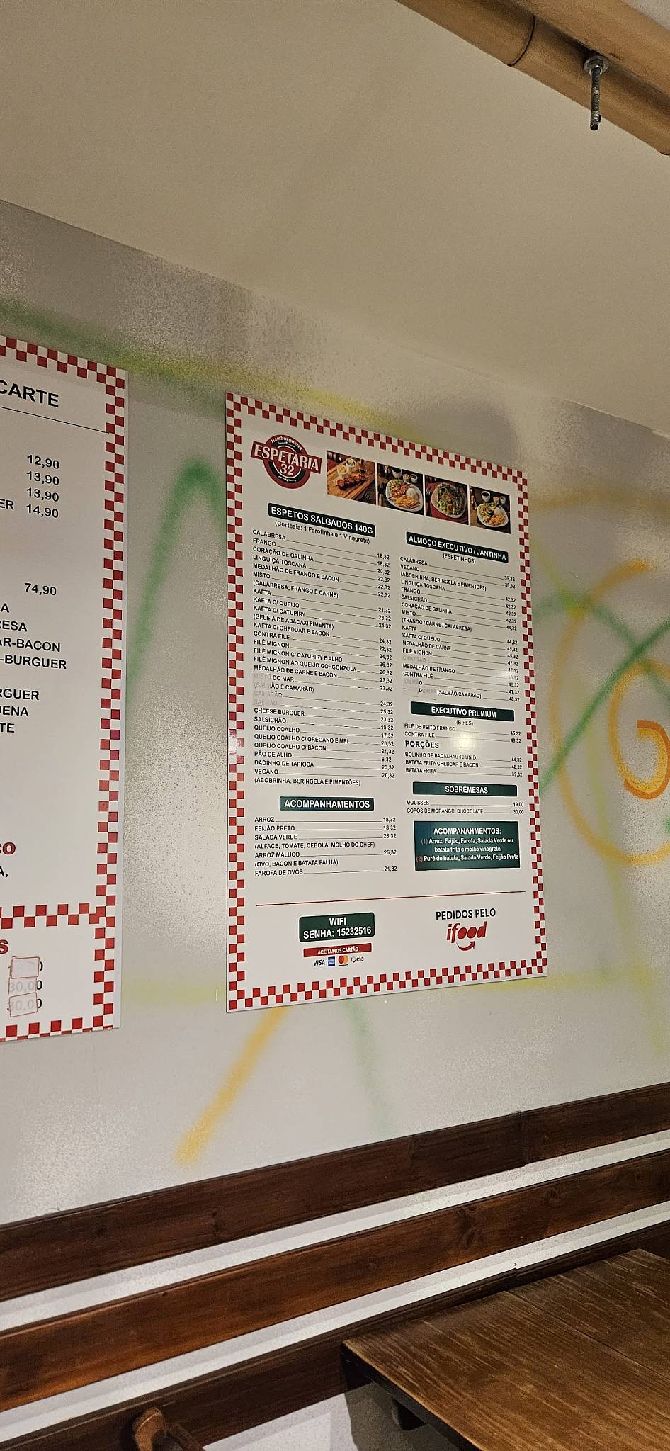 Espetaria 32 cardápio