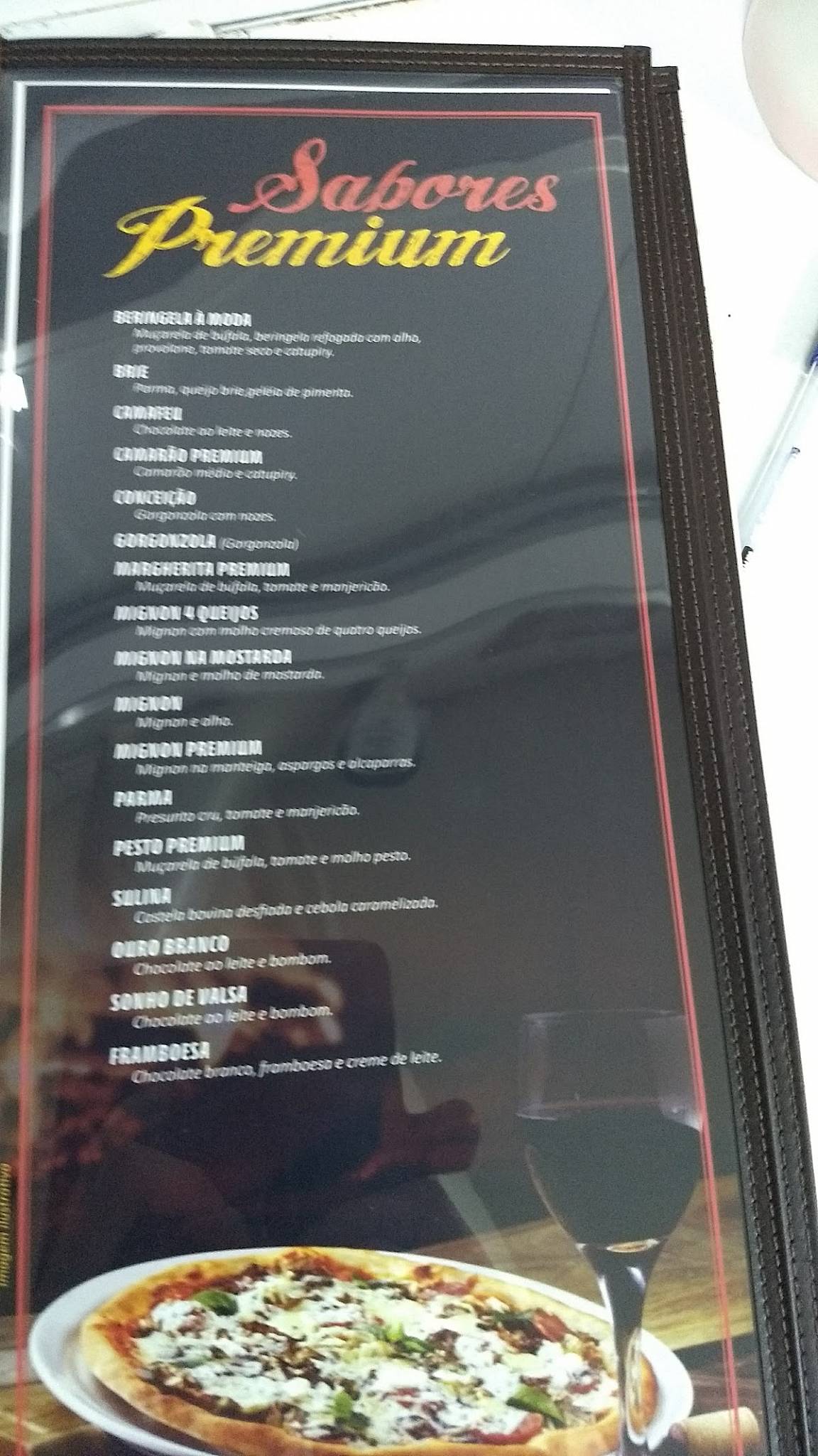 Boulevard Pizza cardápio