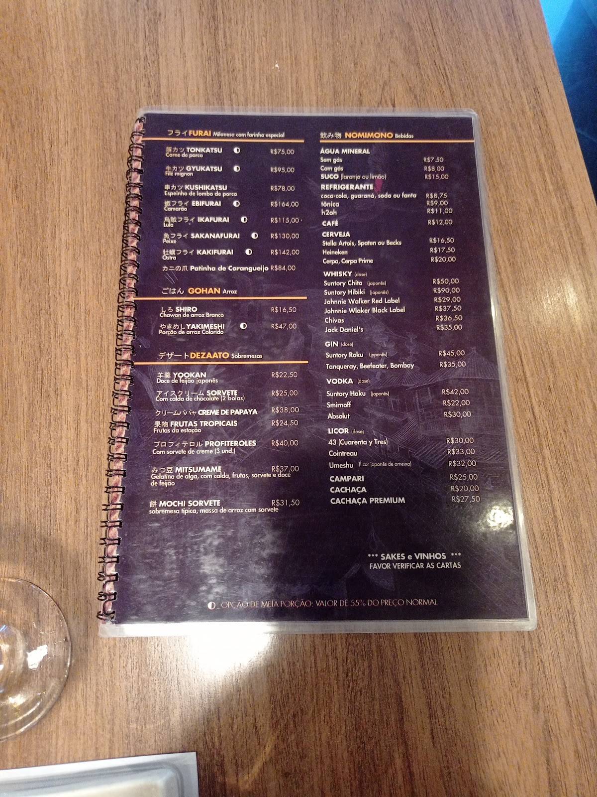 Restaurante New Koto cardápio