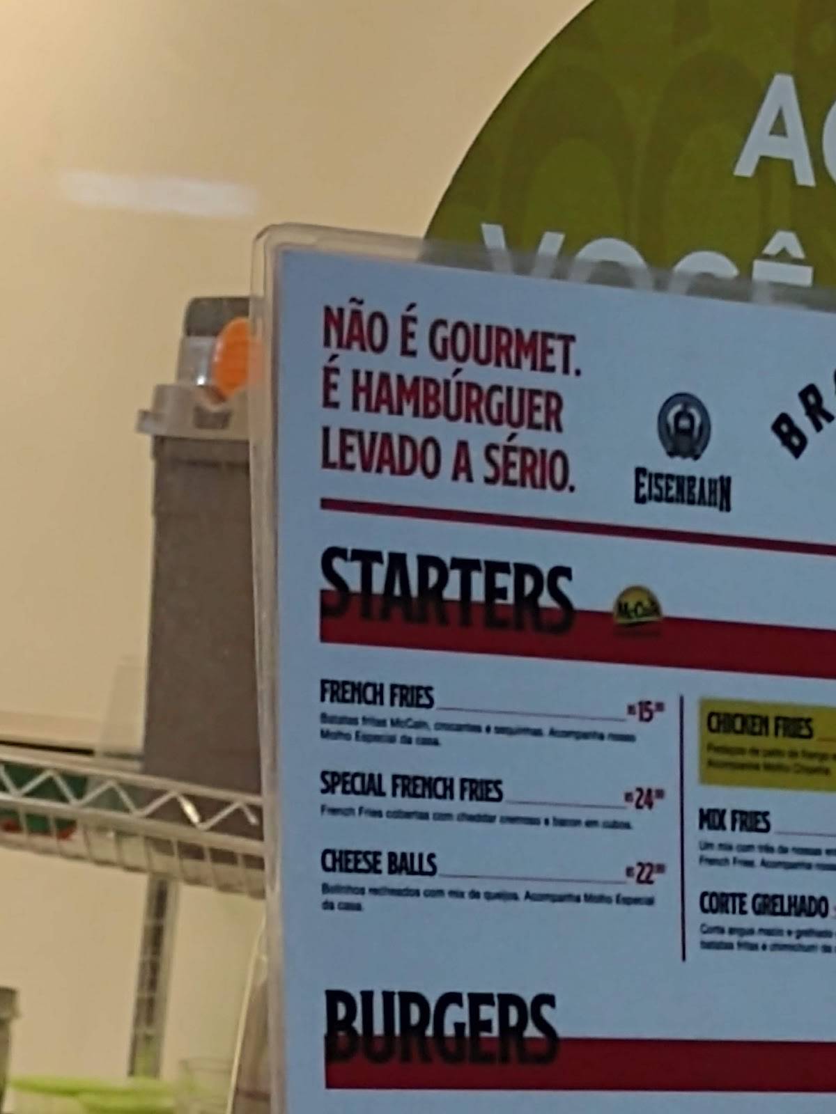 Brooklyn Burger Boa Viagem cardápio