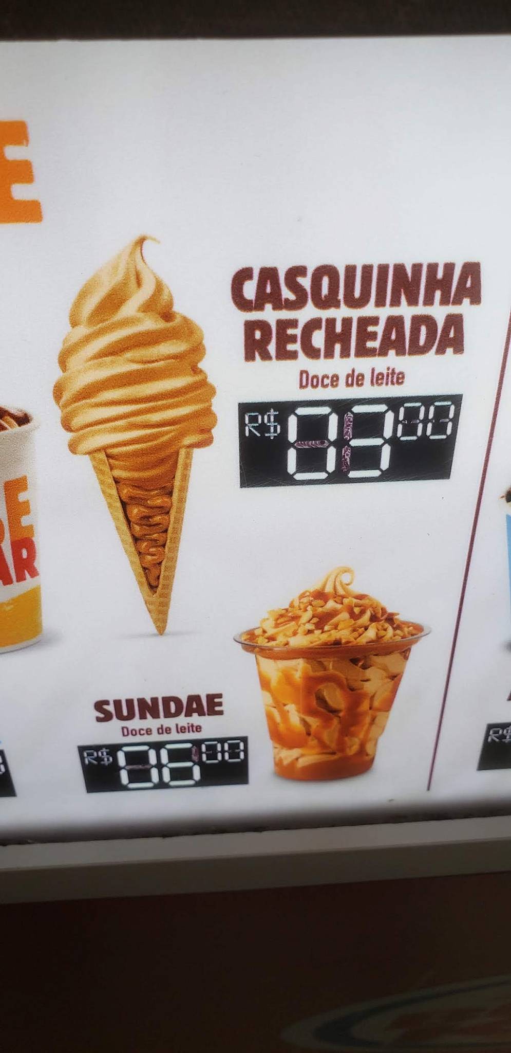 Burger King cardápio