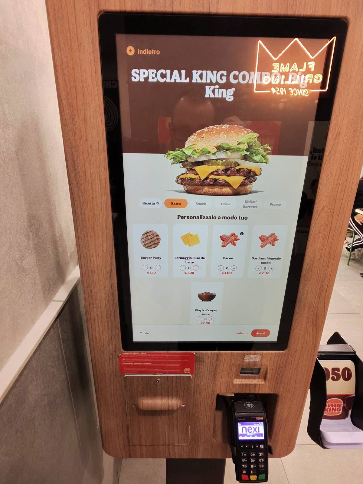 Menu di Burger King 