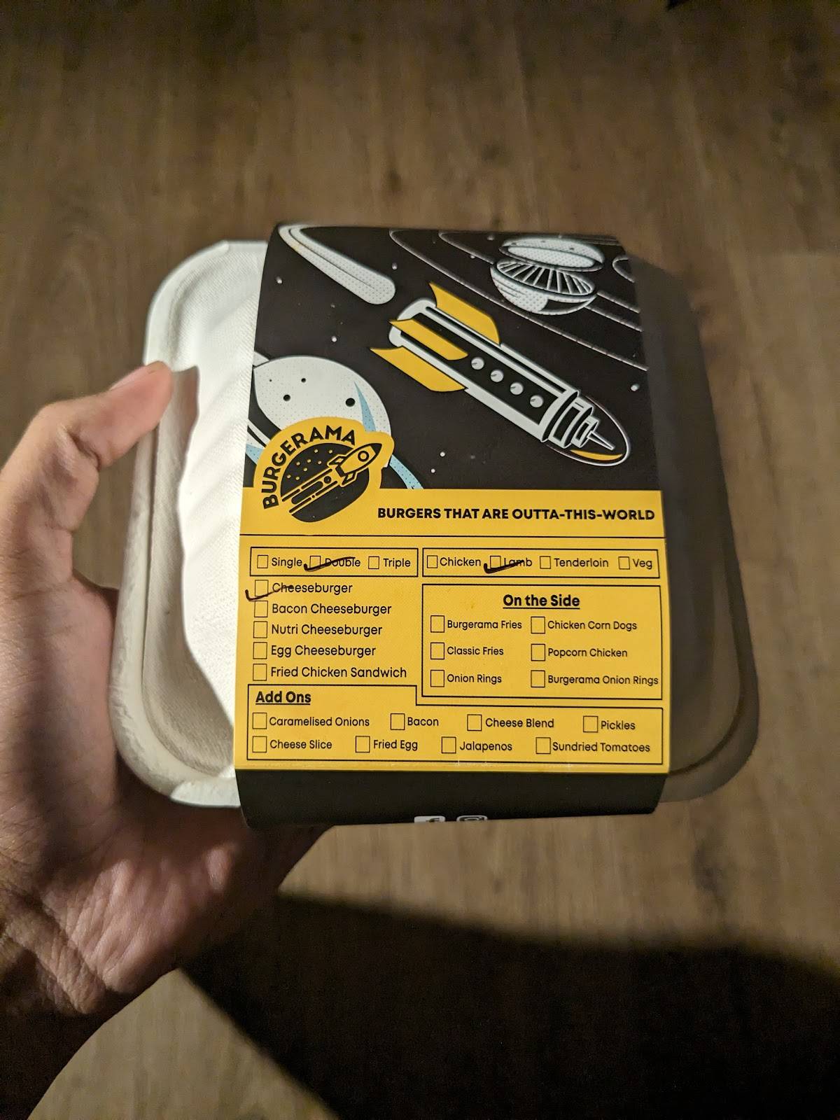 Burgerama menu