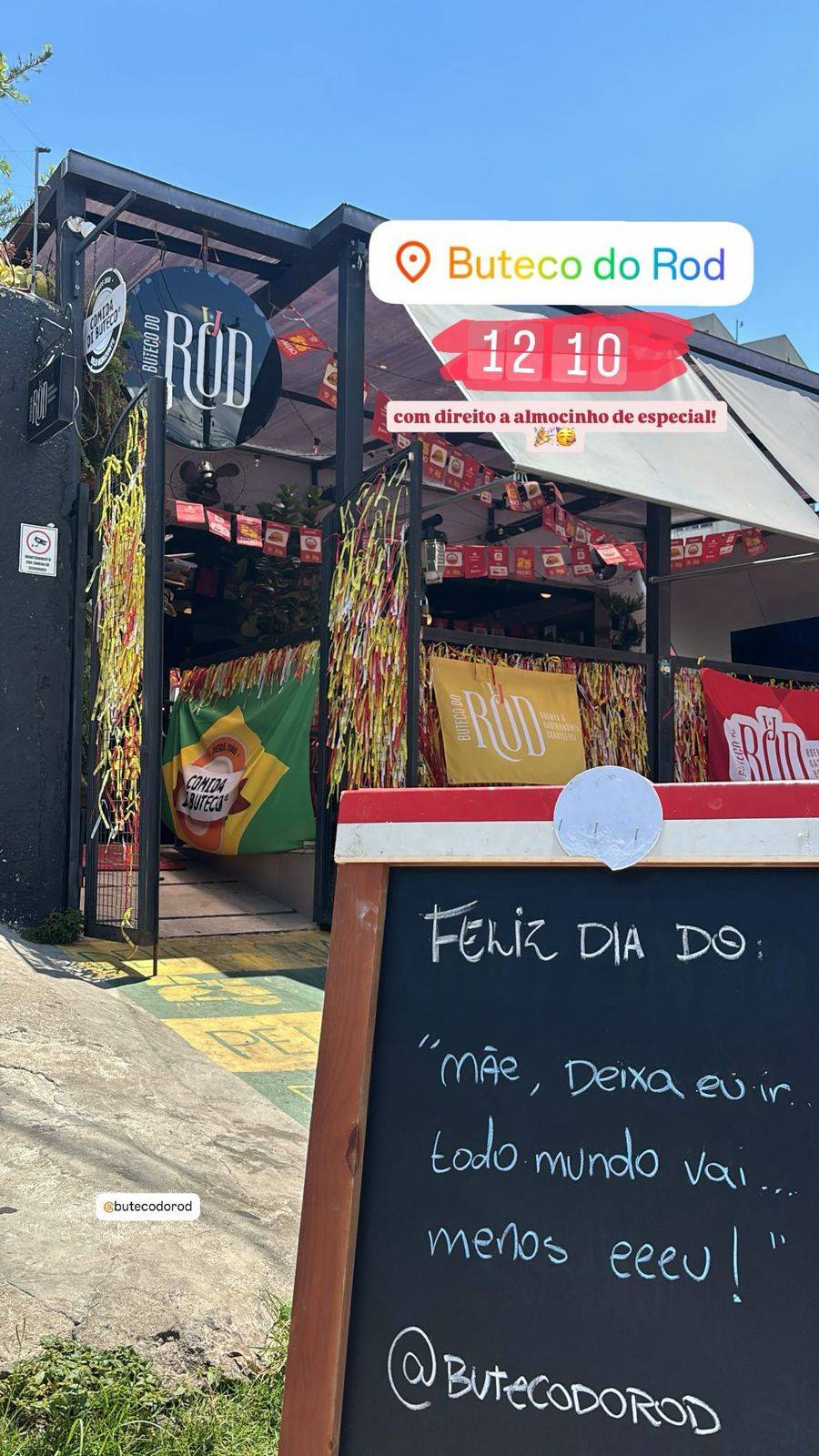 Buteco do Rod cardápio