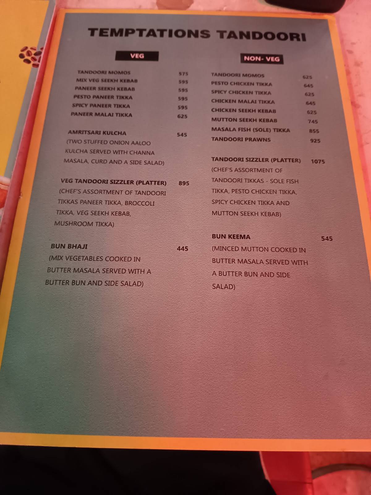 CAFE JC menu