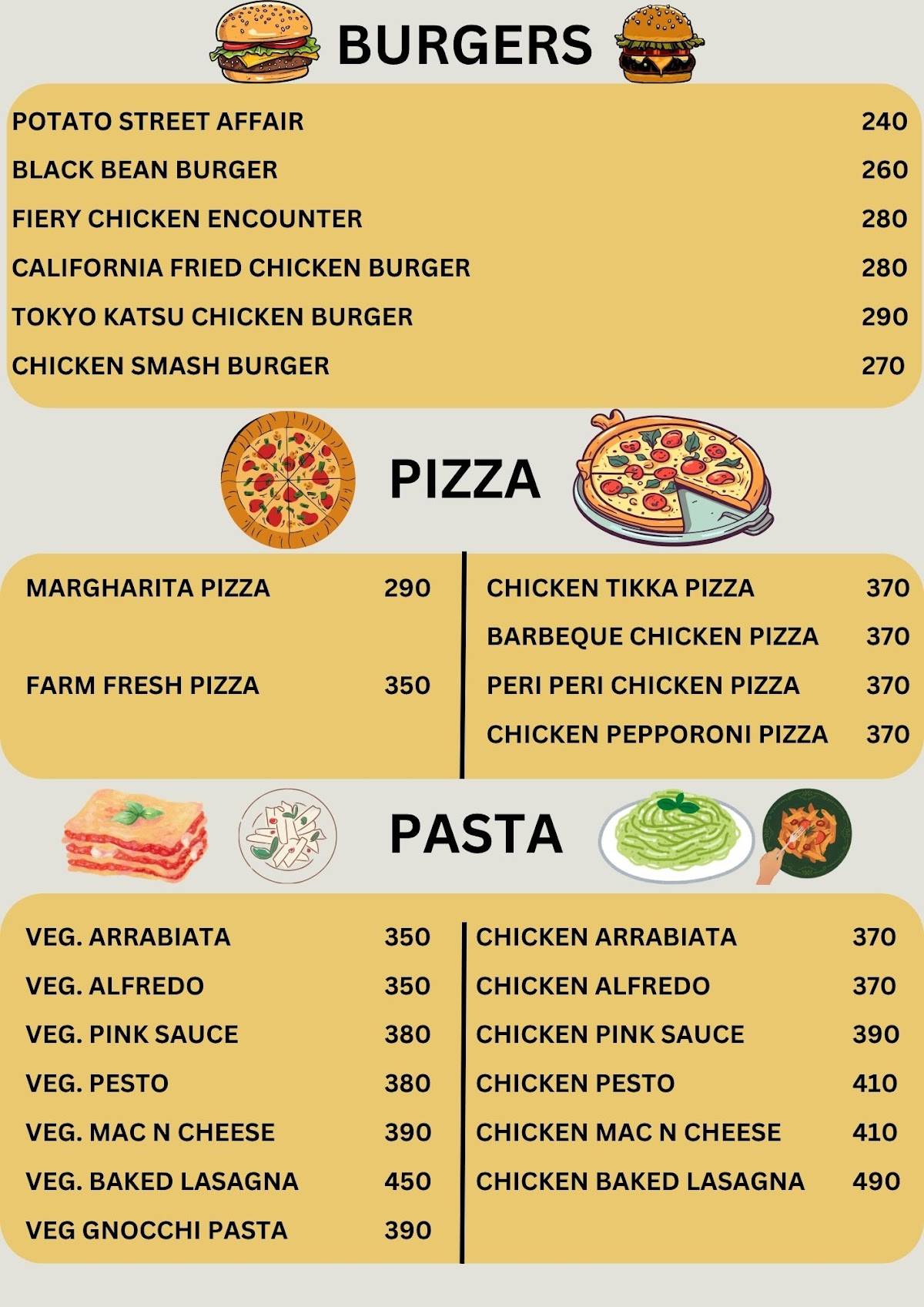 CAFE LUNA menu