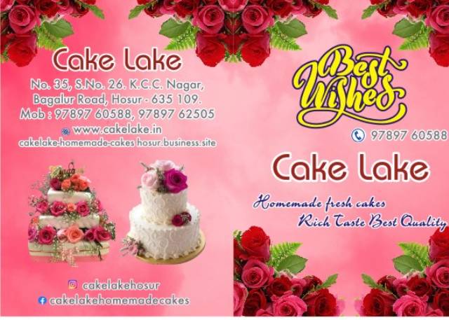 CAKELAKE HOMEMADE CAKES HOSUR menu