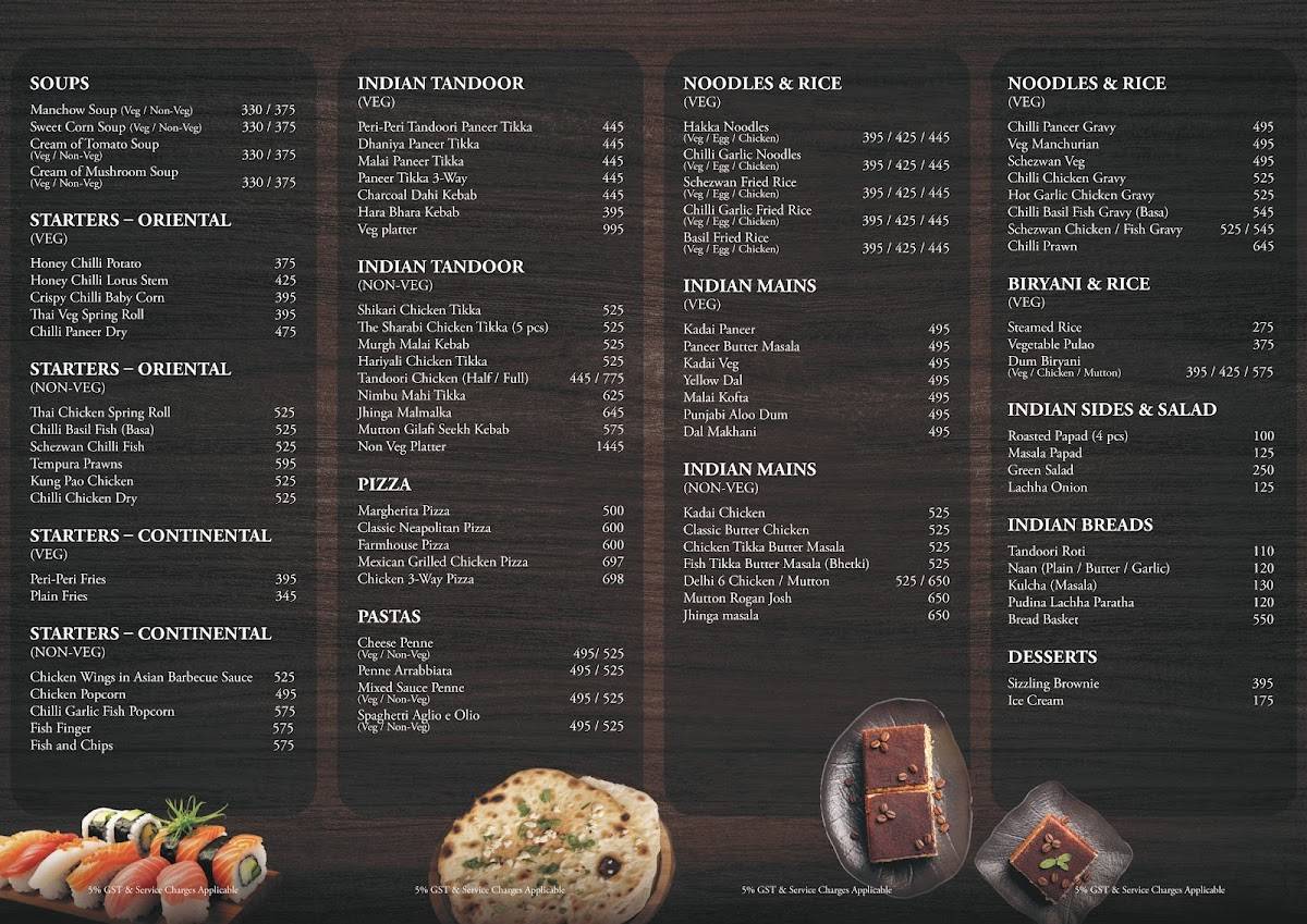 CLUB AERIES - SKYBAR & KITCHEN menu