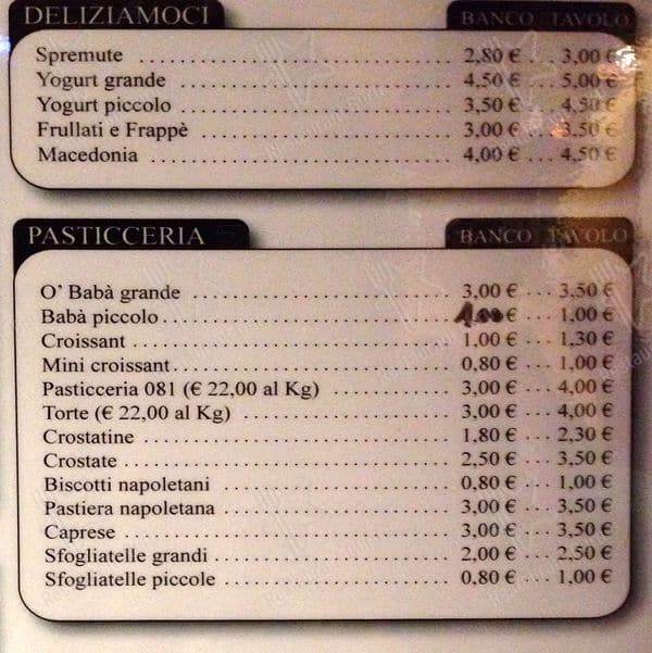 Menu di 081 Cafè 