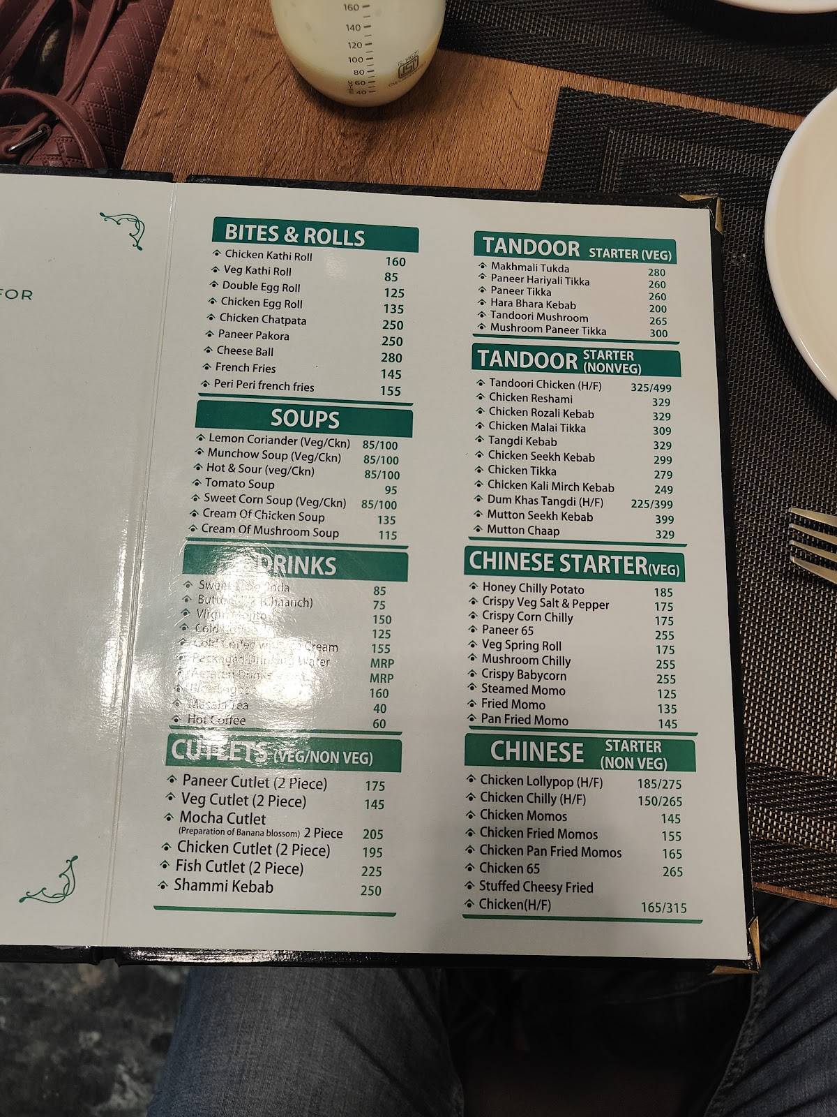 Cafe 357 menu