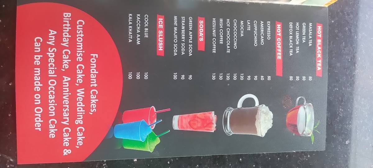 BAKERS BLISS CAFE #Venice Outlet menu