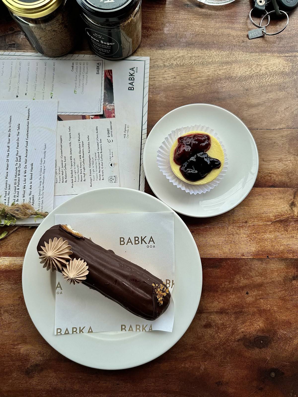 Babka Goa - Coffee Bar Bakery Patisserie, Anjuna menu