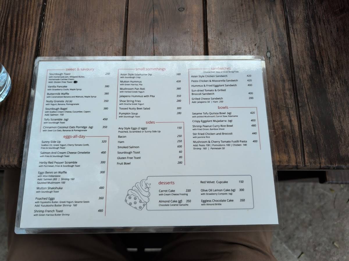 Cafe Bodega menu