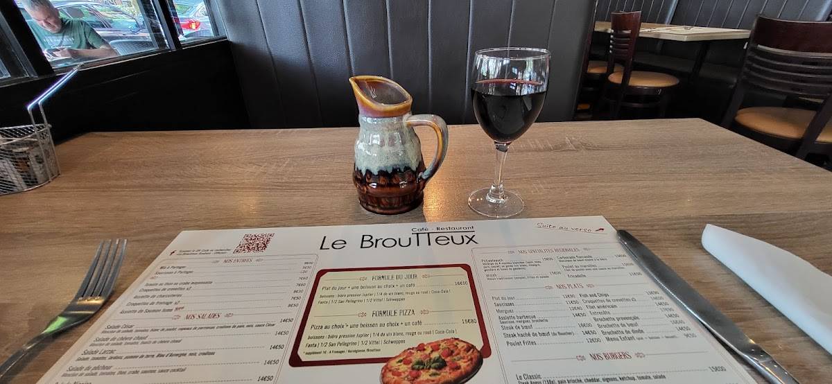 Menu de Le Broutteux