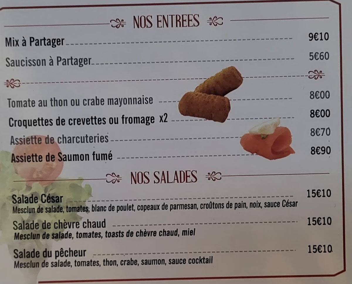 Menu de Le Broutteux