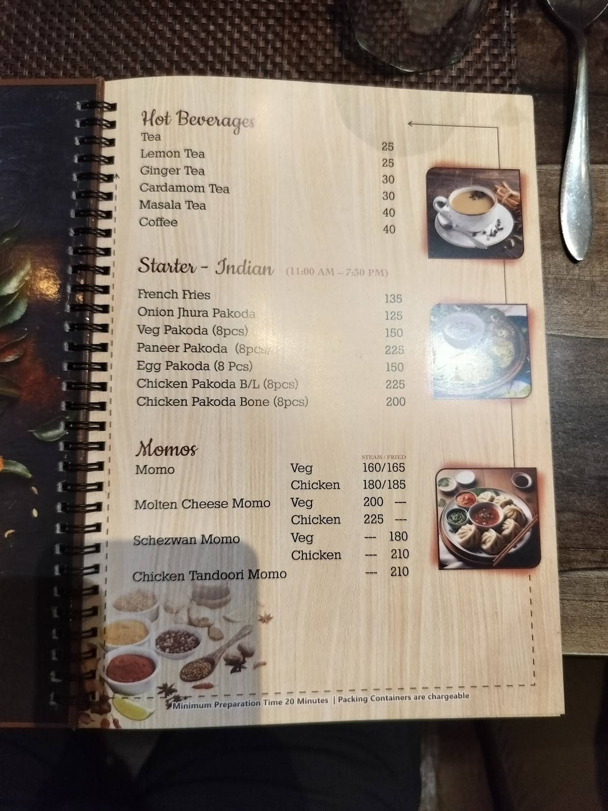 Cafe n Curry menu