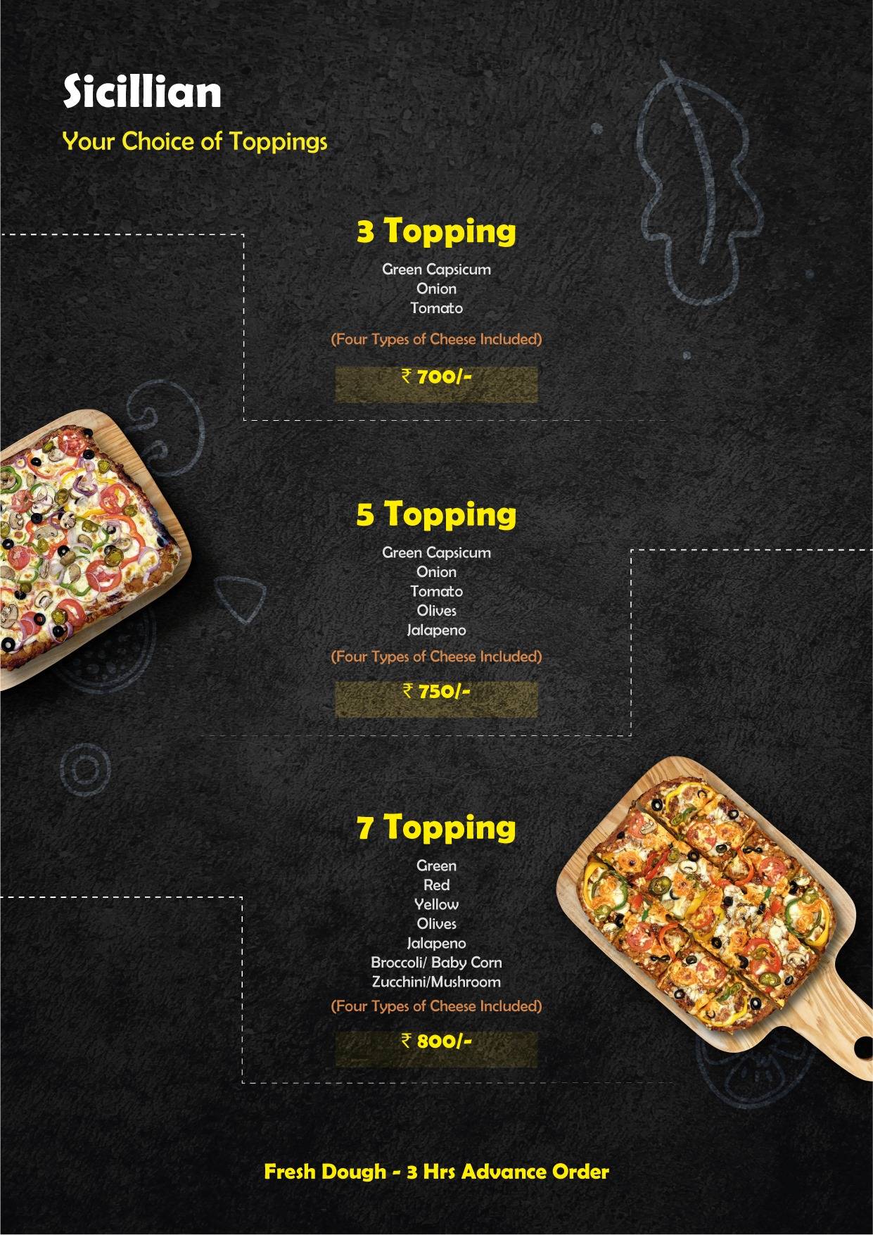 ChilliFlakes - The Golden Crust menu