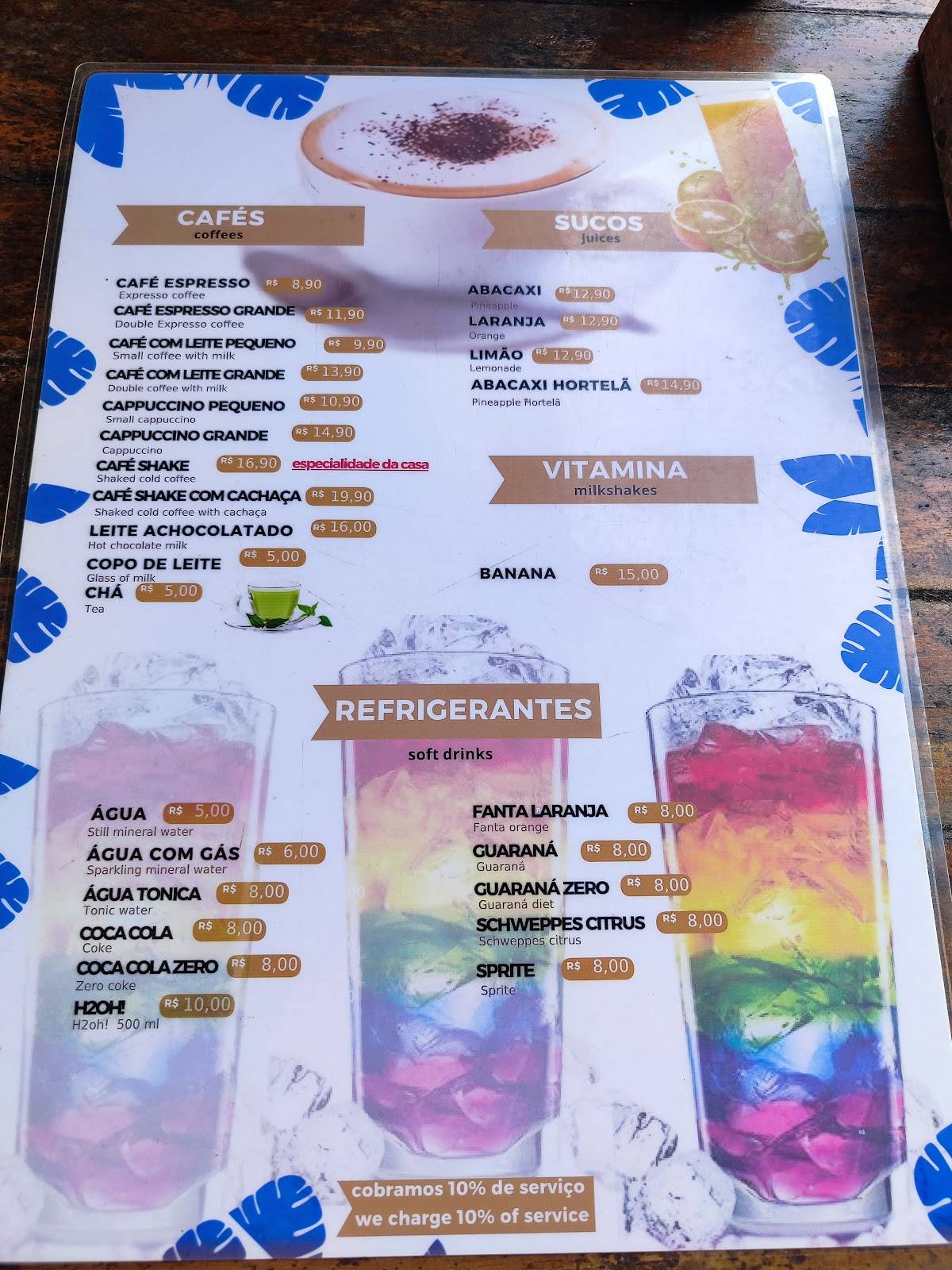 Café e Padaria Central cardápio