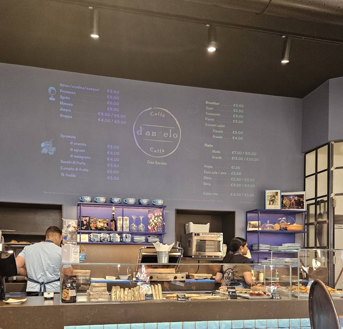 Menu di D’Angelo Caffè sq.Repubblica 