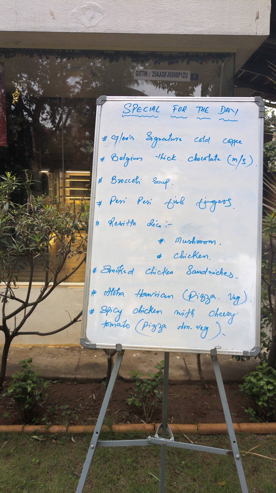 Glen's Bakehouse menu