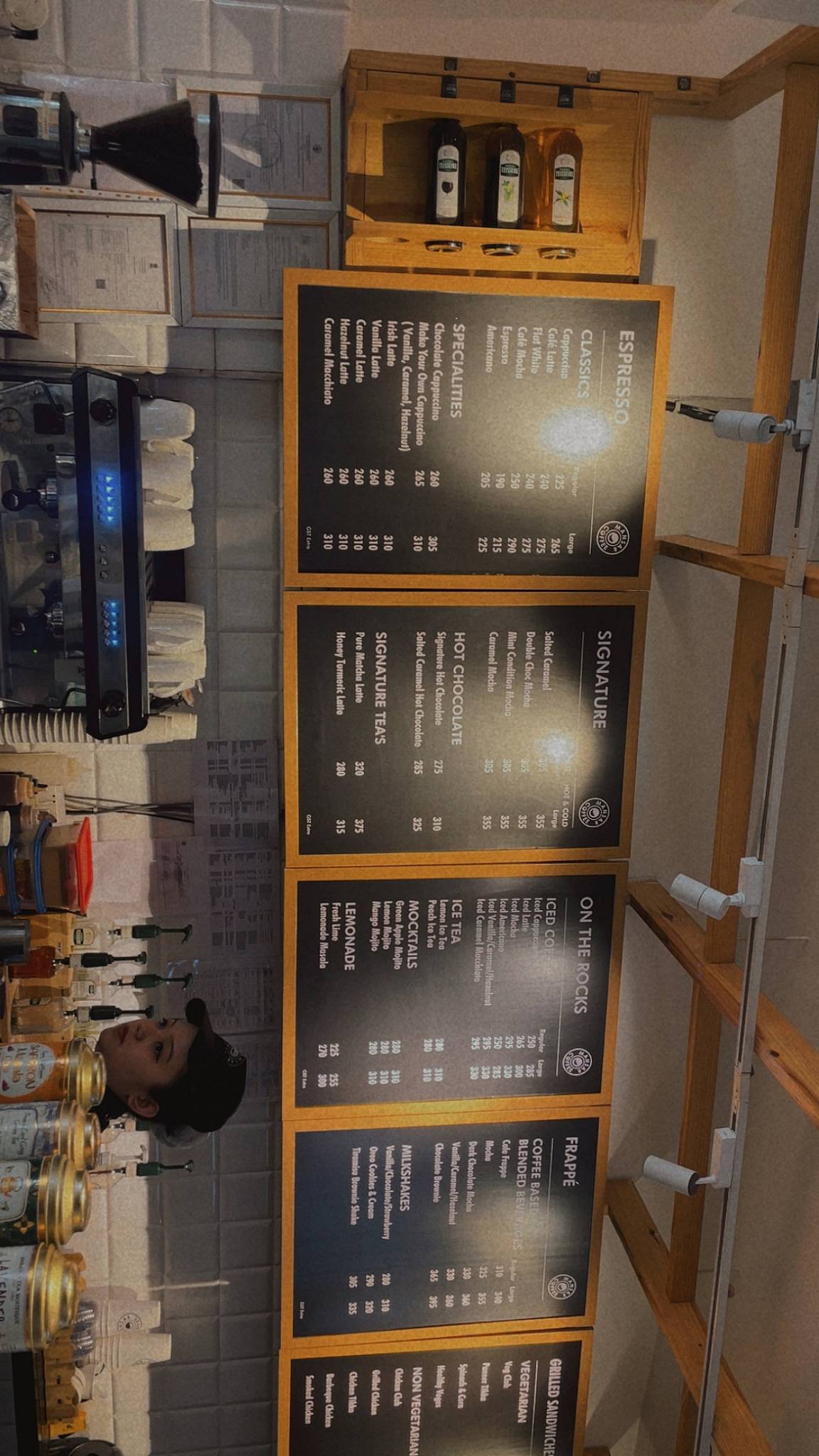 Mansar Coffee menu