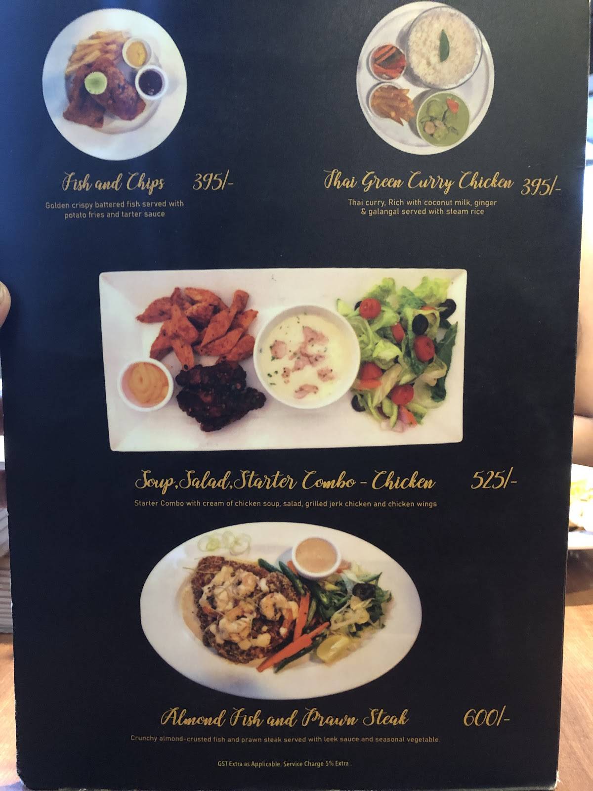 Cafe Mor'ish menu