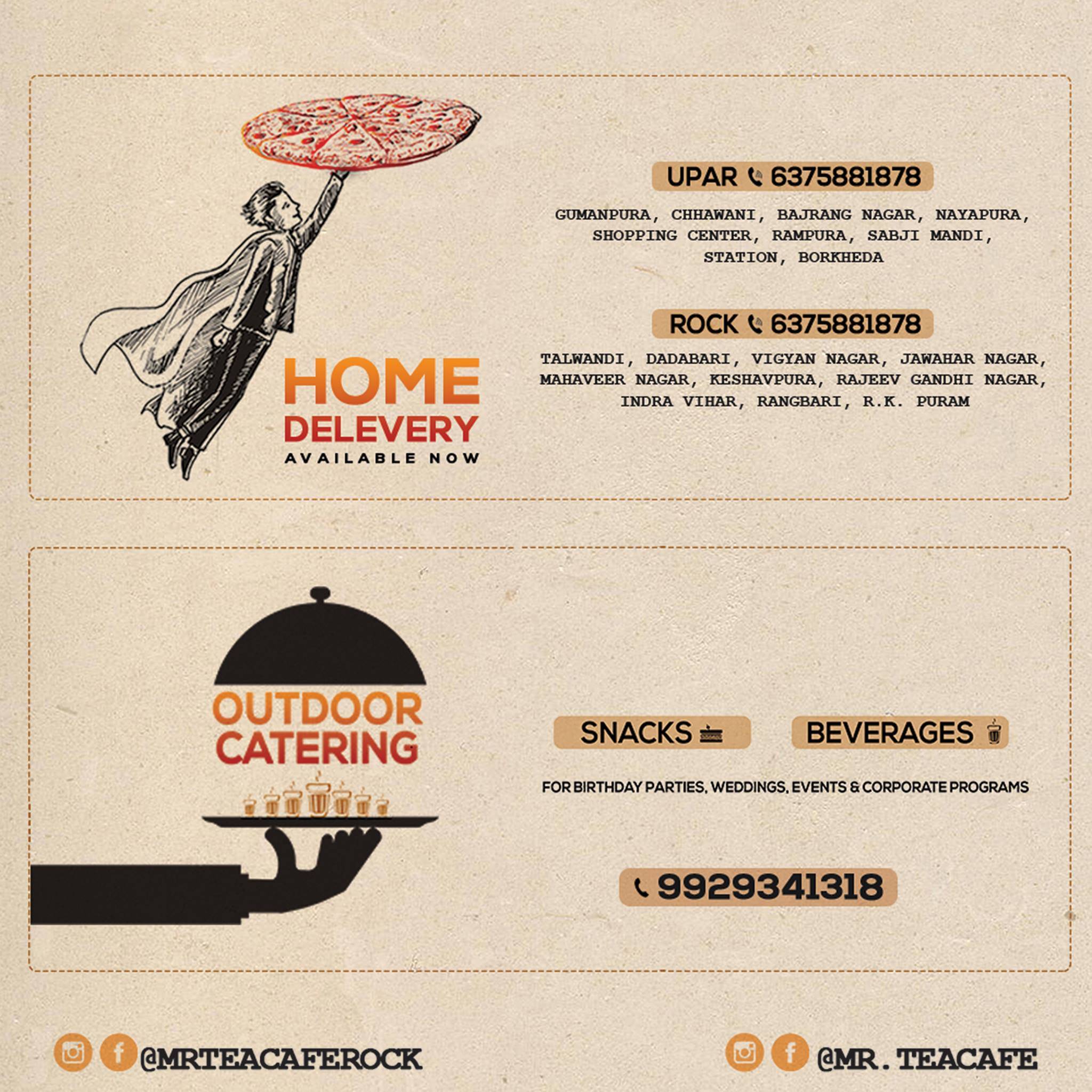 Mr.Tea Cafe-Rock menu