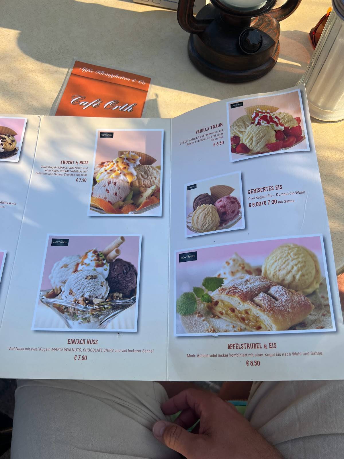 Menu de Café Orth