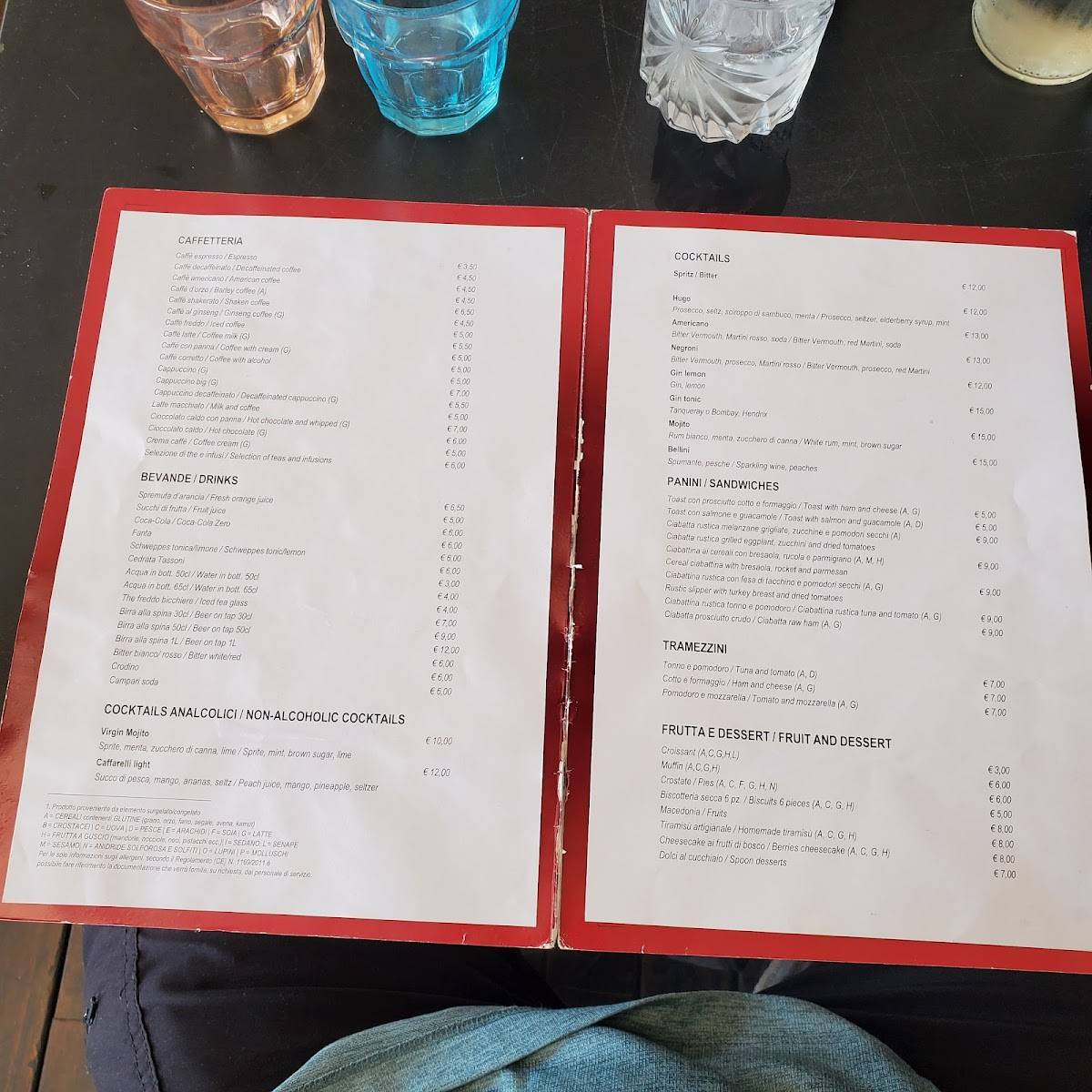 Menu di Terrazza Caffarelli 