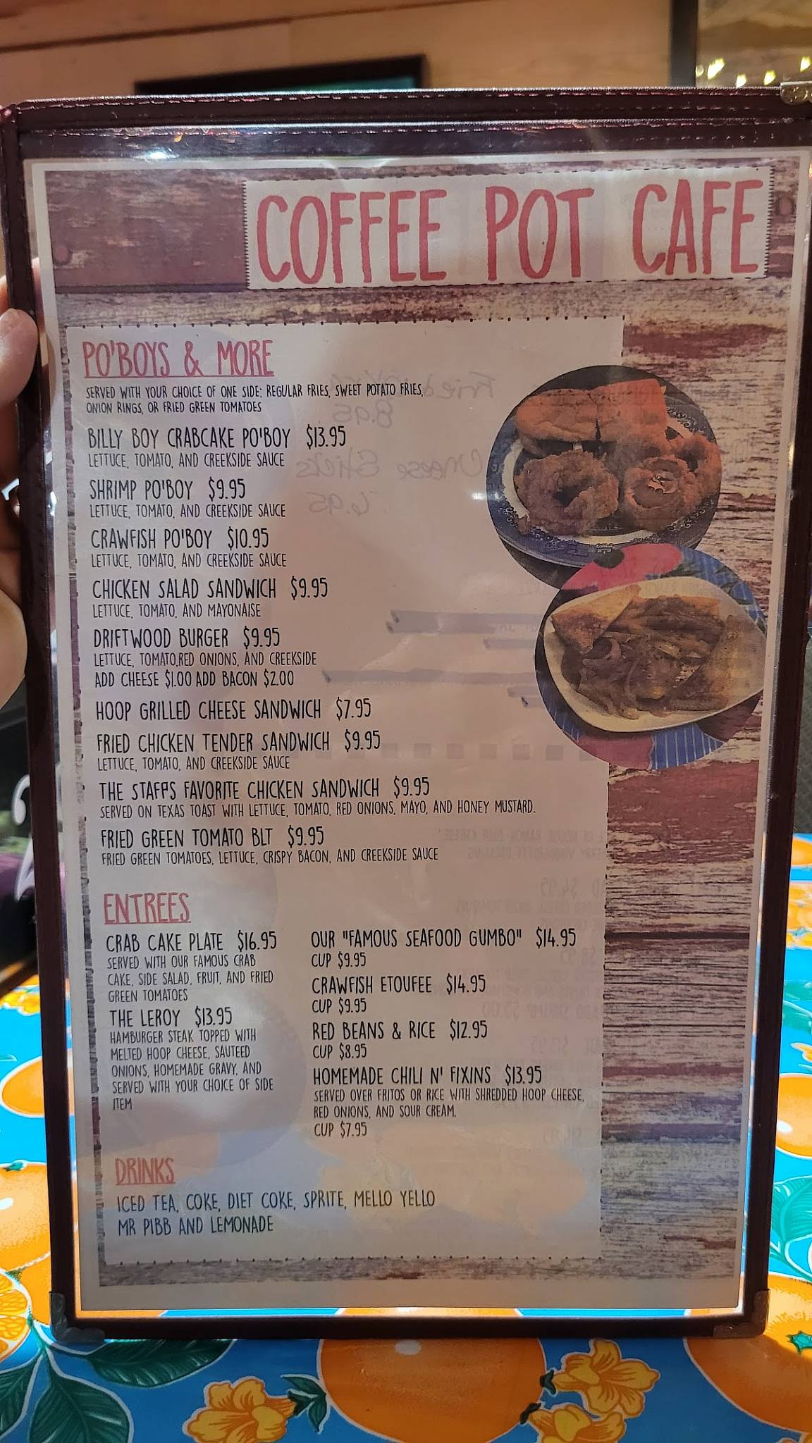 Menu at The French Quarter (Coffee Pot Cafe), Enterprise