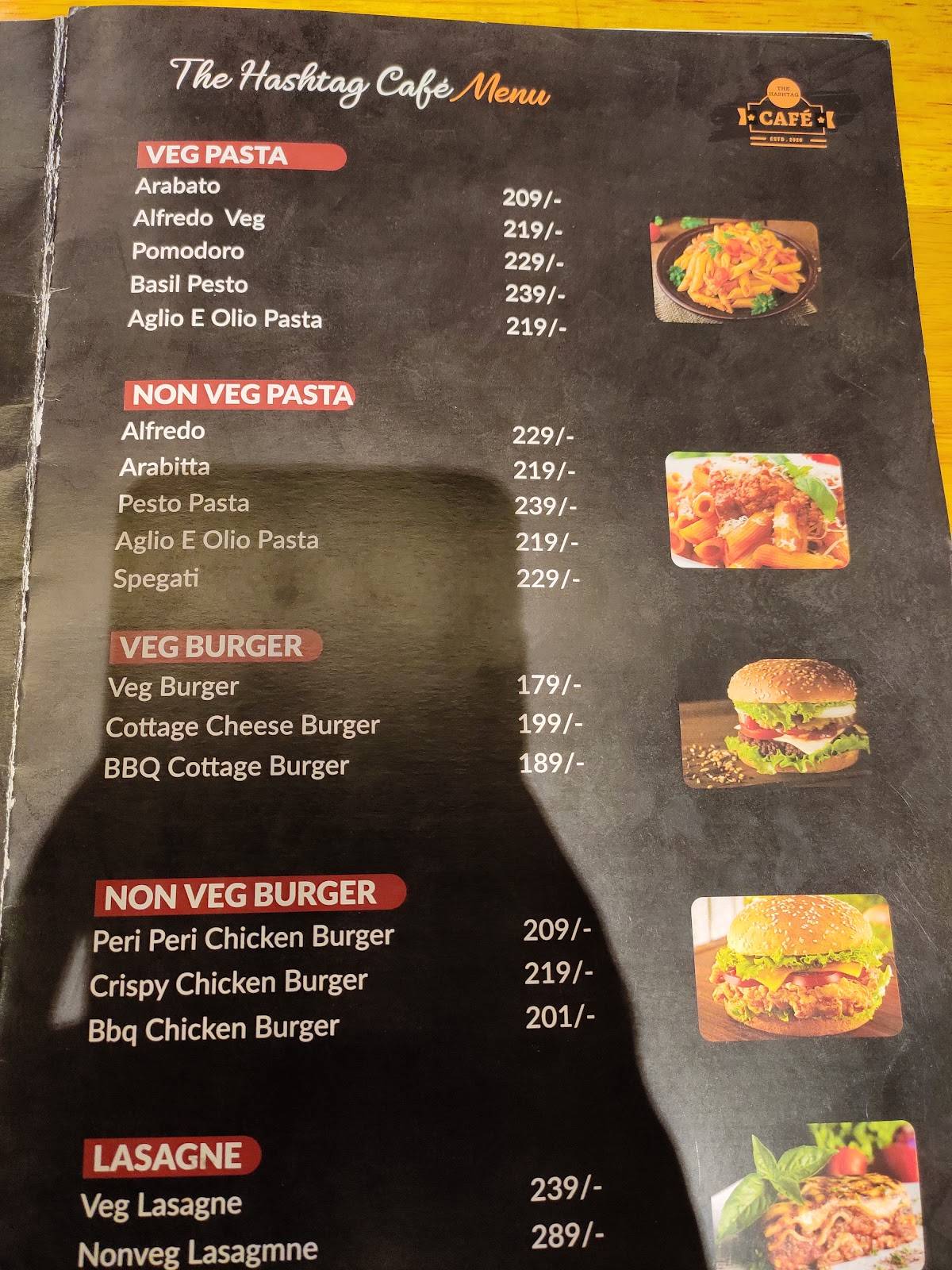 The Hashtag Cafe menu