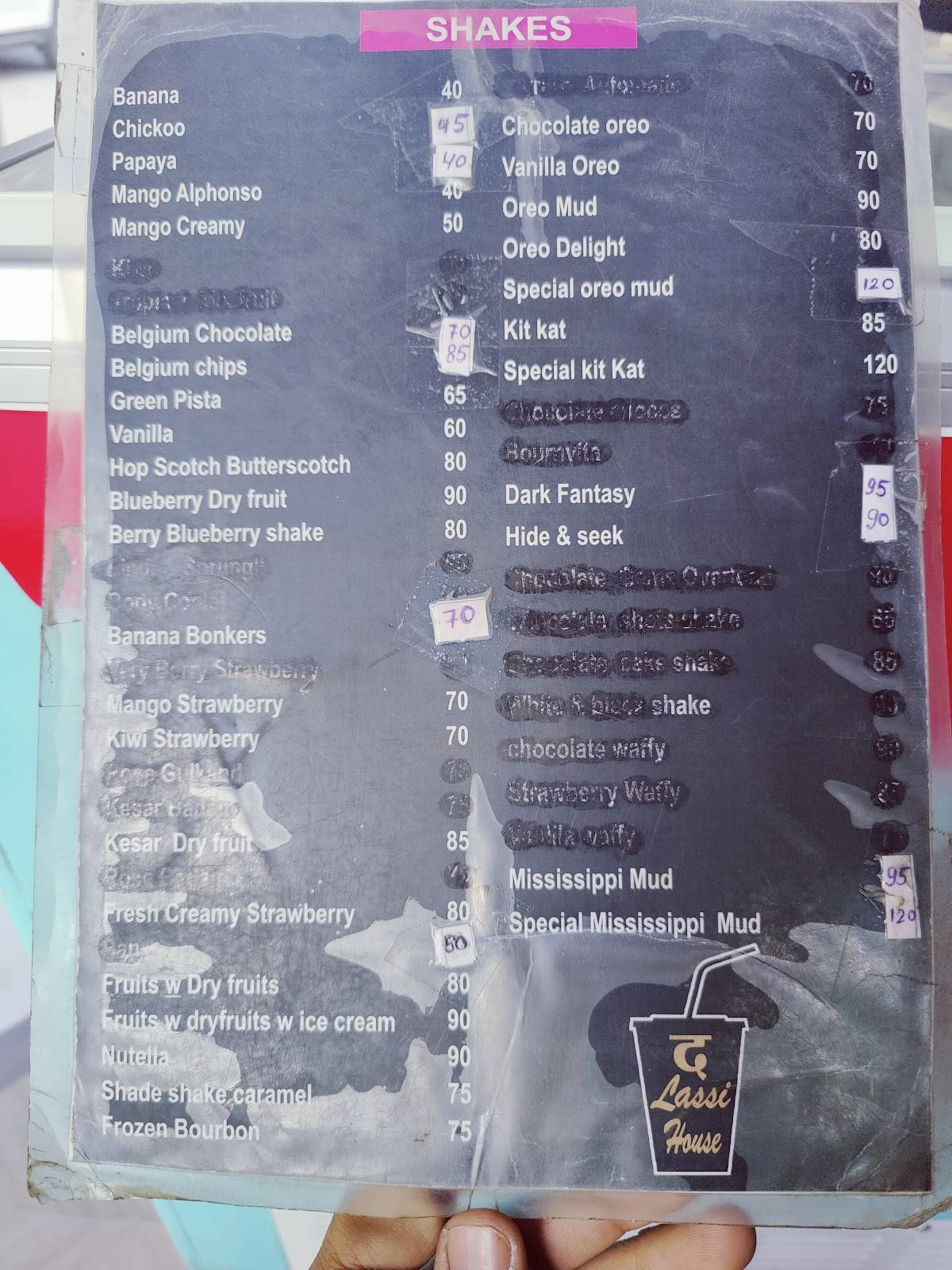 The Lassi & Food House menu
