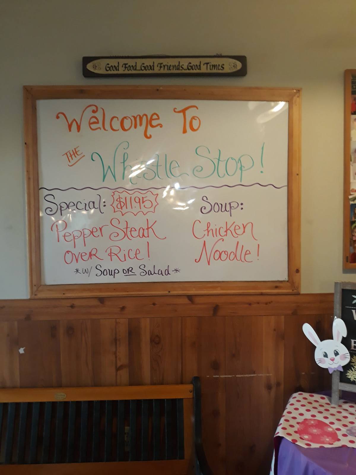Menu at Whistle Stop Cafe Diamond IL, Diamond