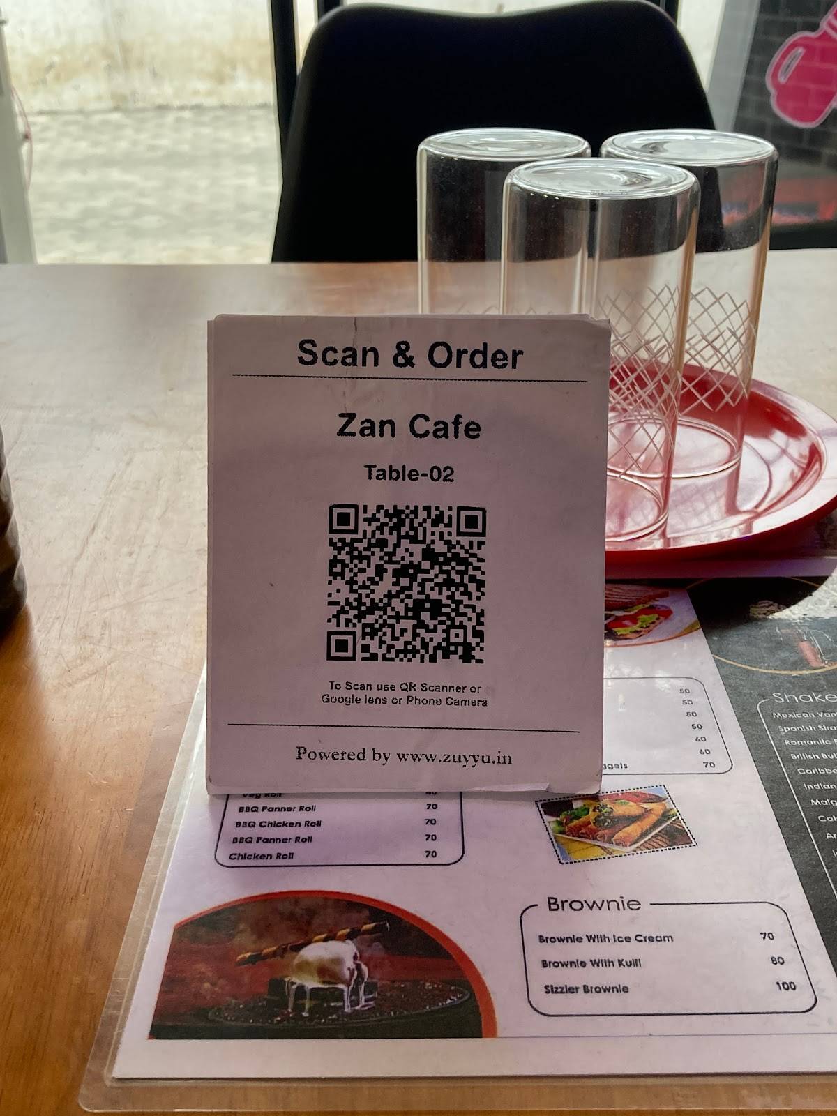 ZAN Café - Coimbatore menu