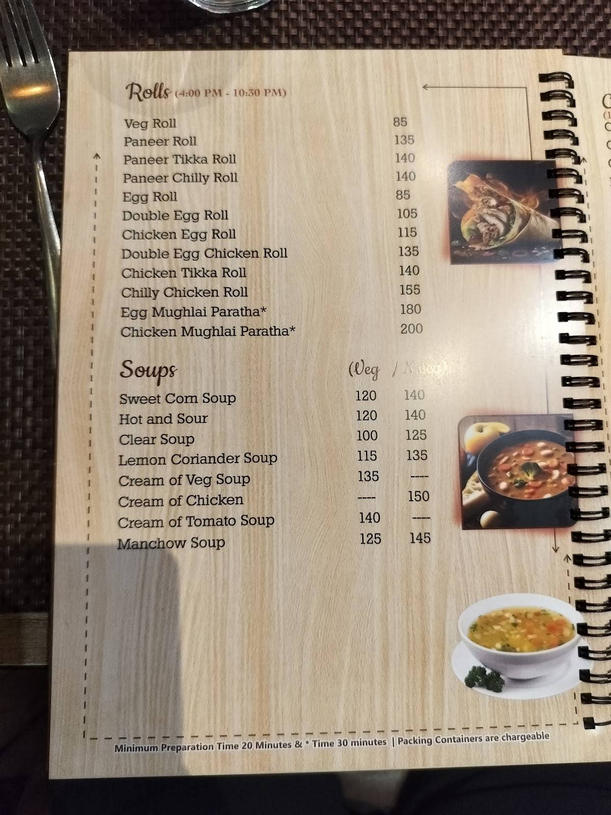 Cafe n Curry menu