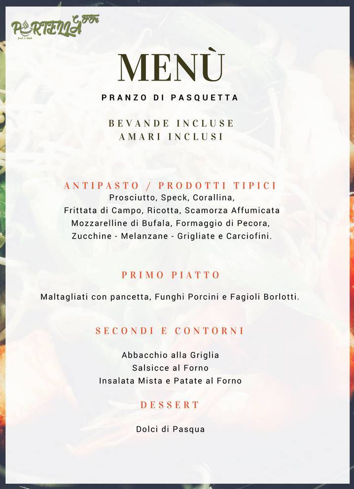 Menu di Caffè Portella 