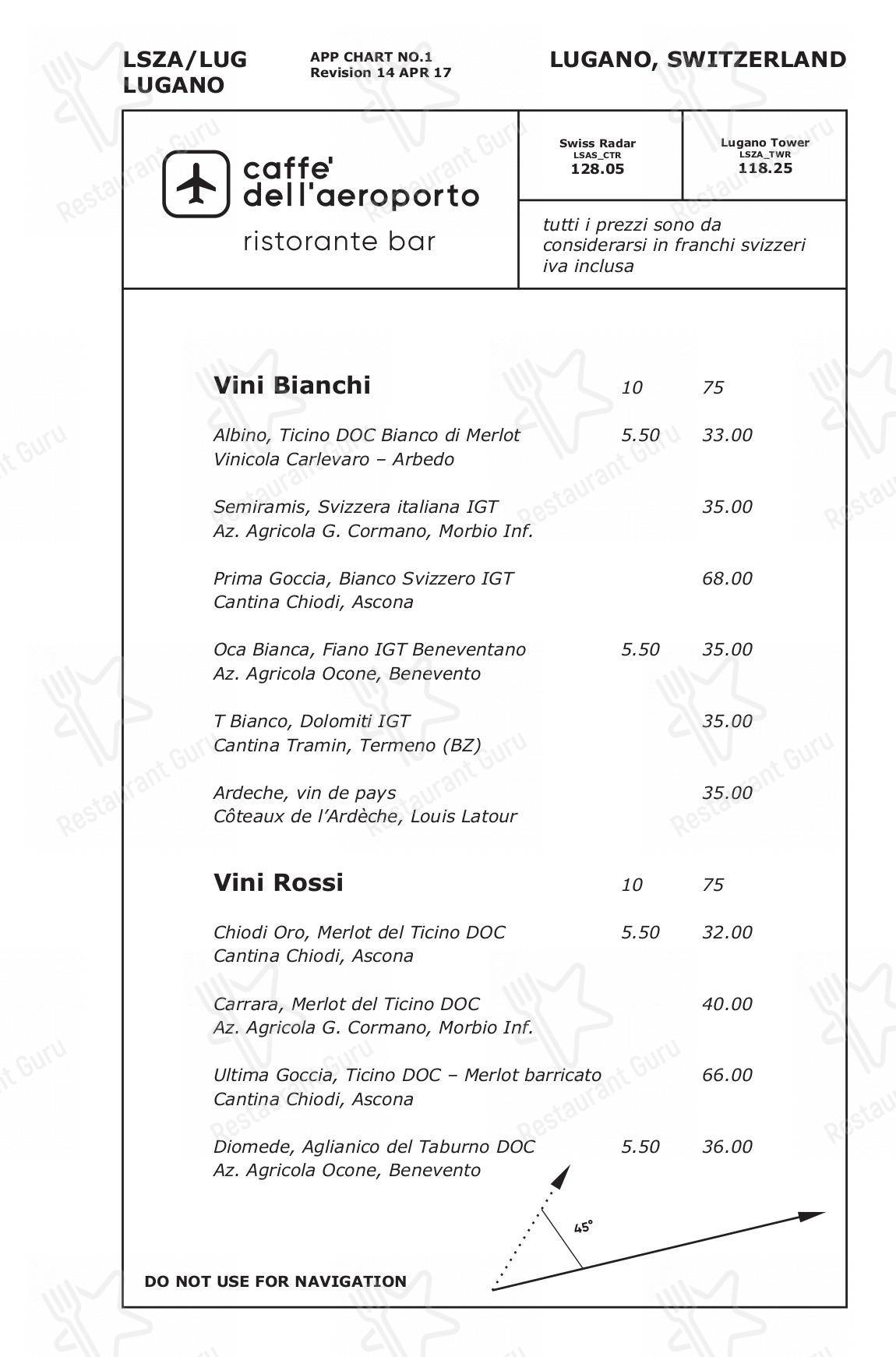 Caffè dell'Aereoporto in Agno - Крафт меню