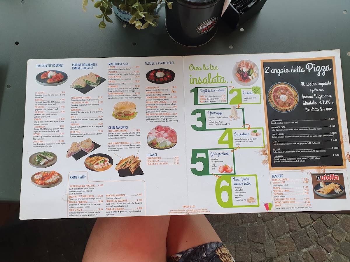 Menu di Caffè Milano 