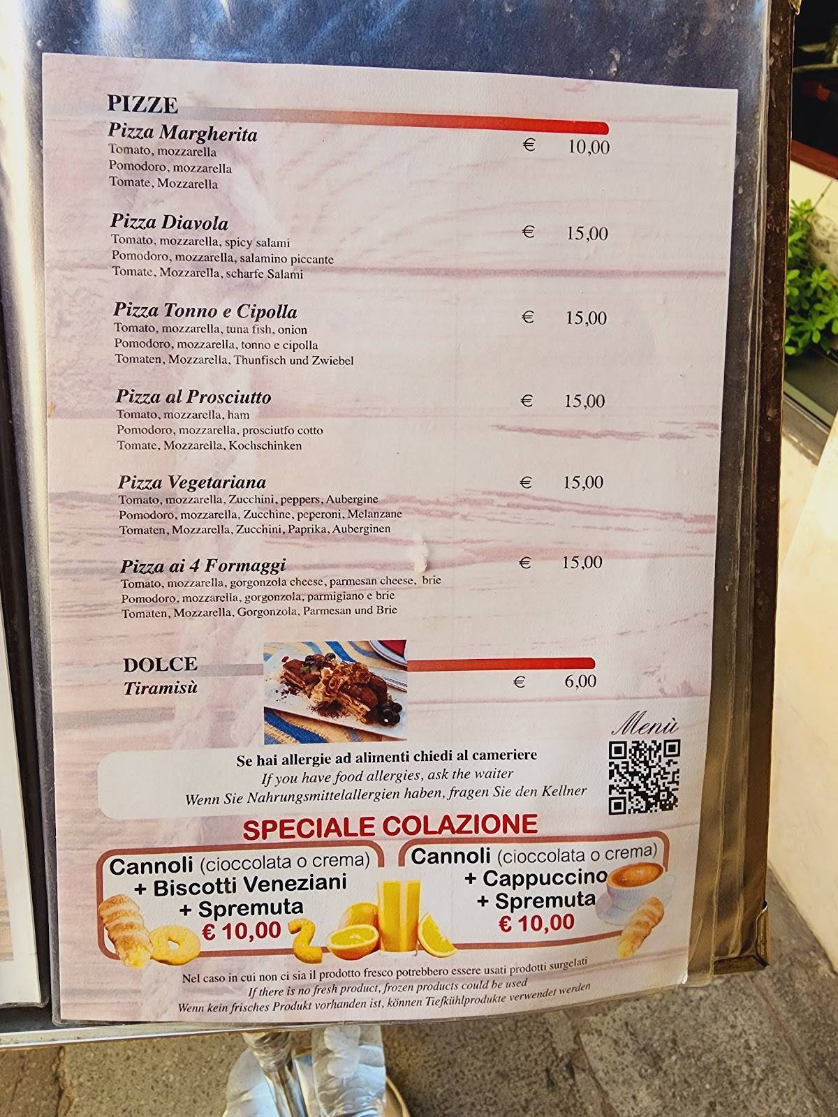 Menu di Café San Rocco 