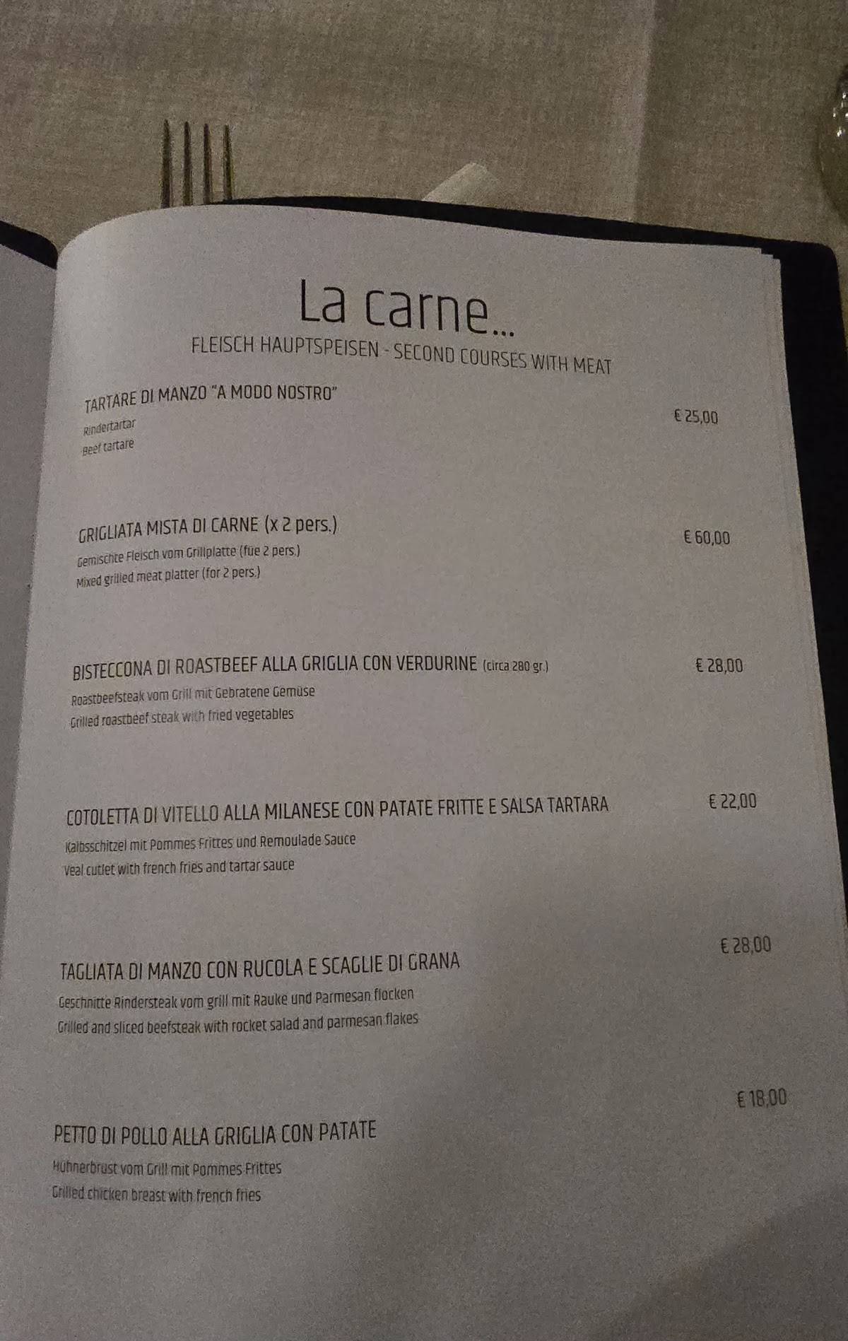 Menu di Ristorante Pizzeria Ae do Rode 